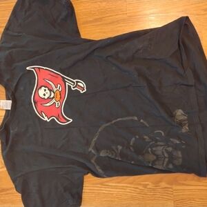 Black T-Shirt with Red Pirate Logo